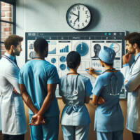 A-diverse-medical-team-is-having-a-strategy-meeting-in-a-hospital